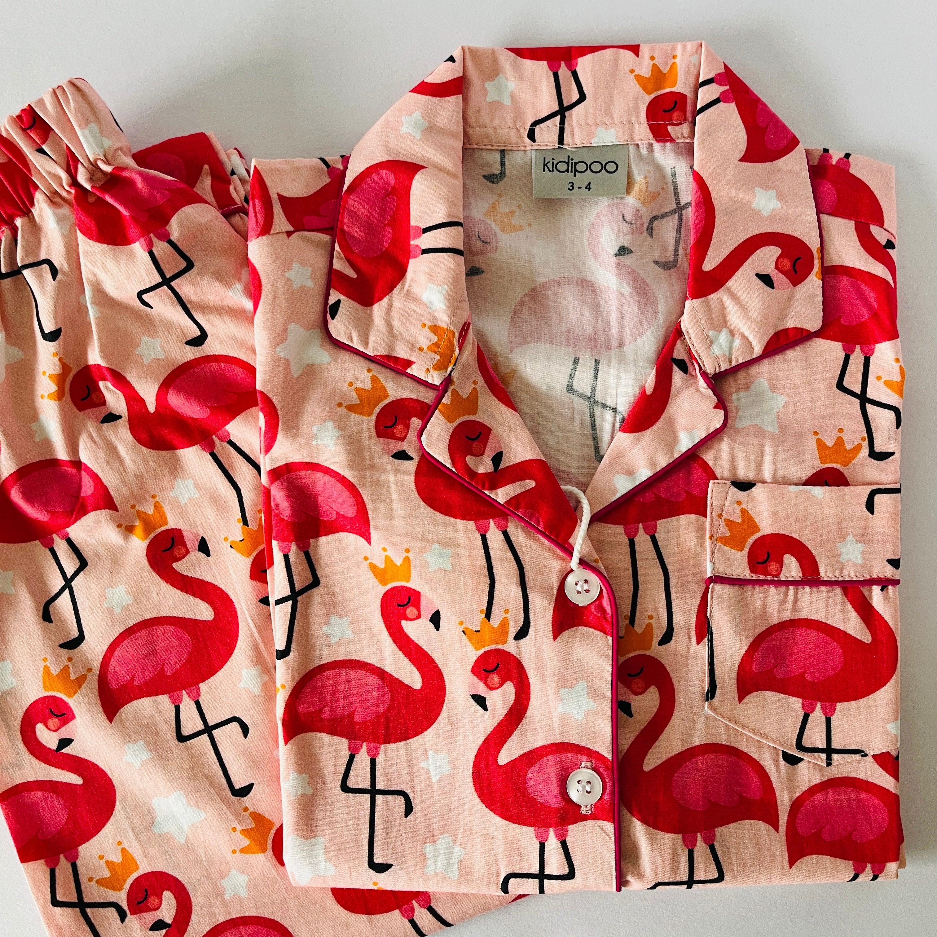Pink Flamingo Night Suit