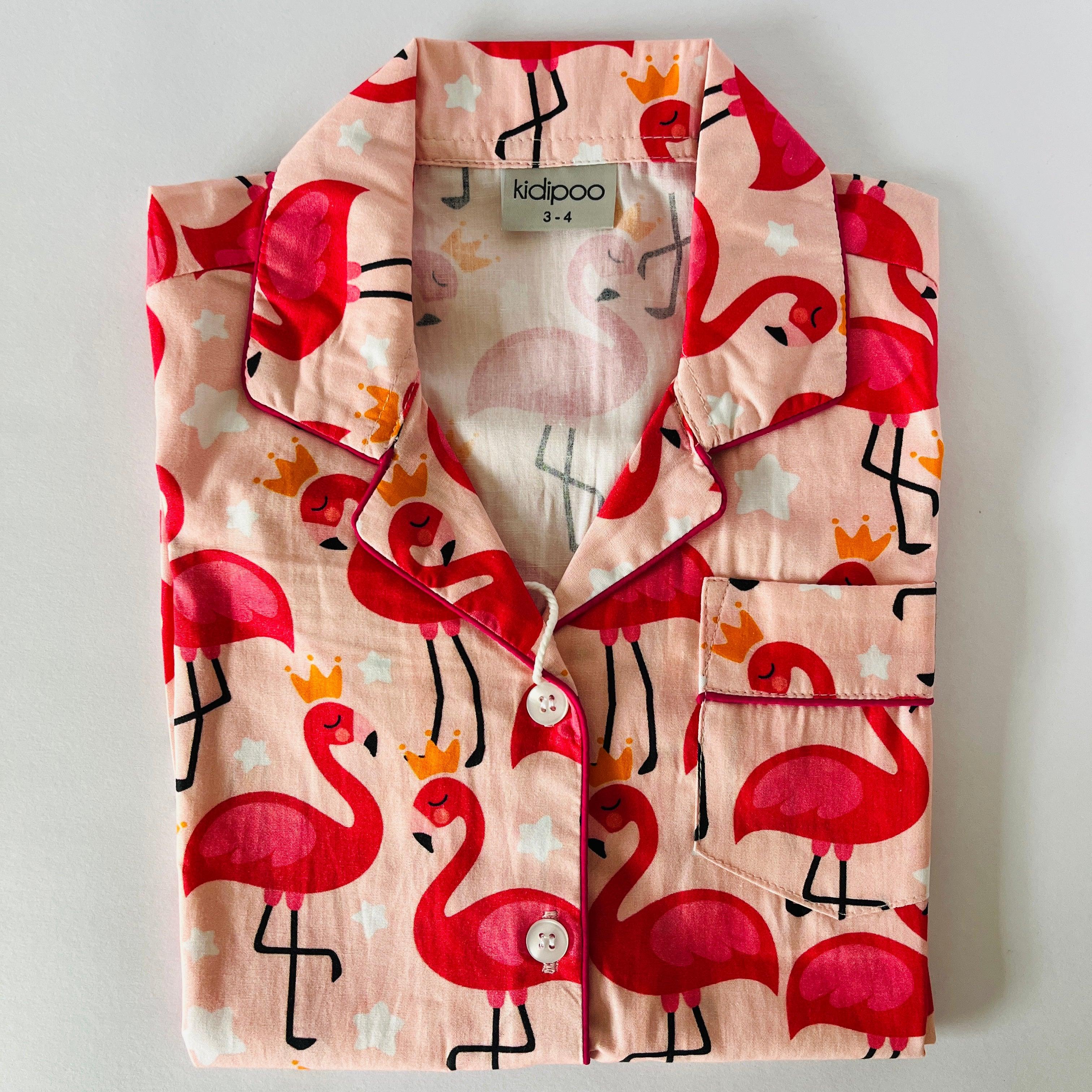Pink Flamingo Night Suit