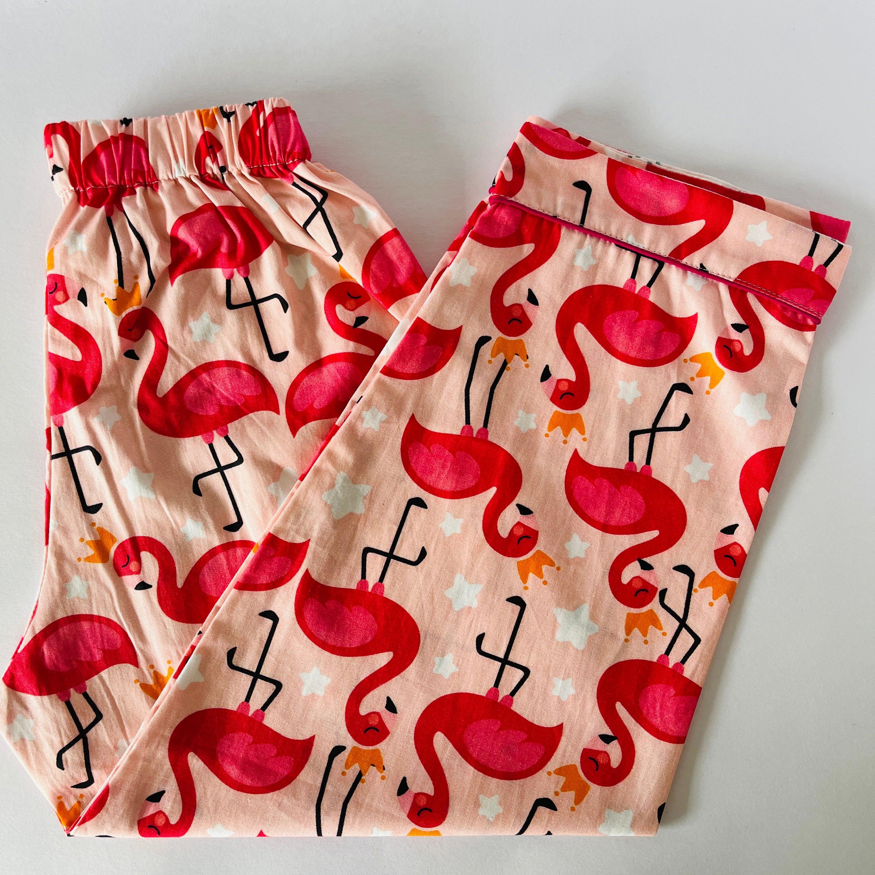 Pink Flamingo Night Suit